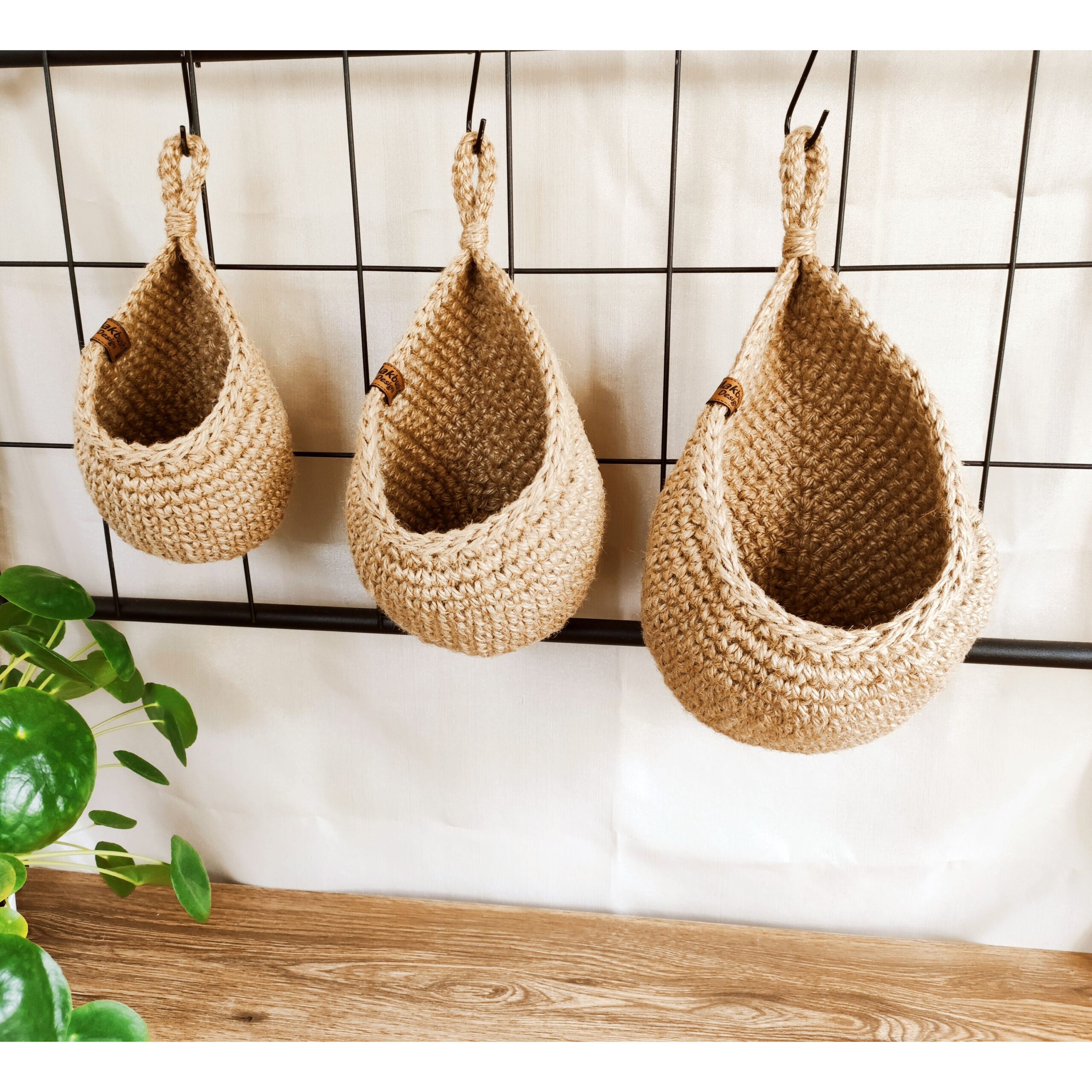Handmade Jute Wall Hanging Basket – Rustic Farmhouse Storage – Kitchen & Bathroom Organizer - Image 5