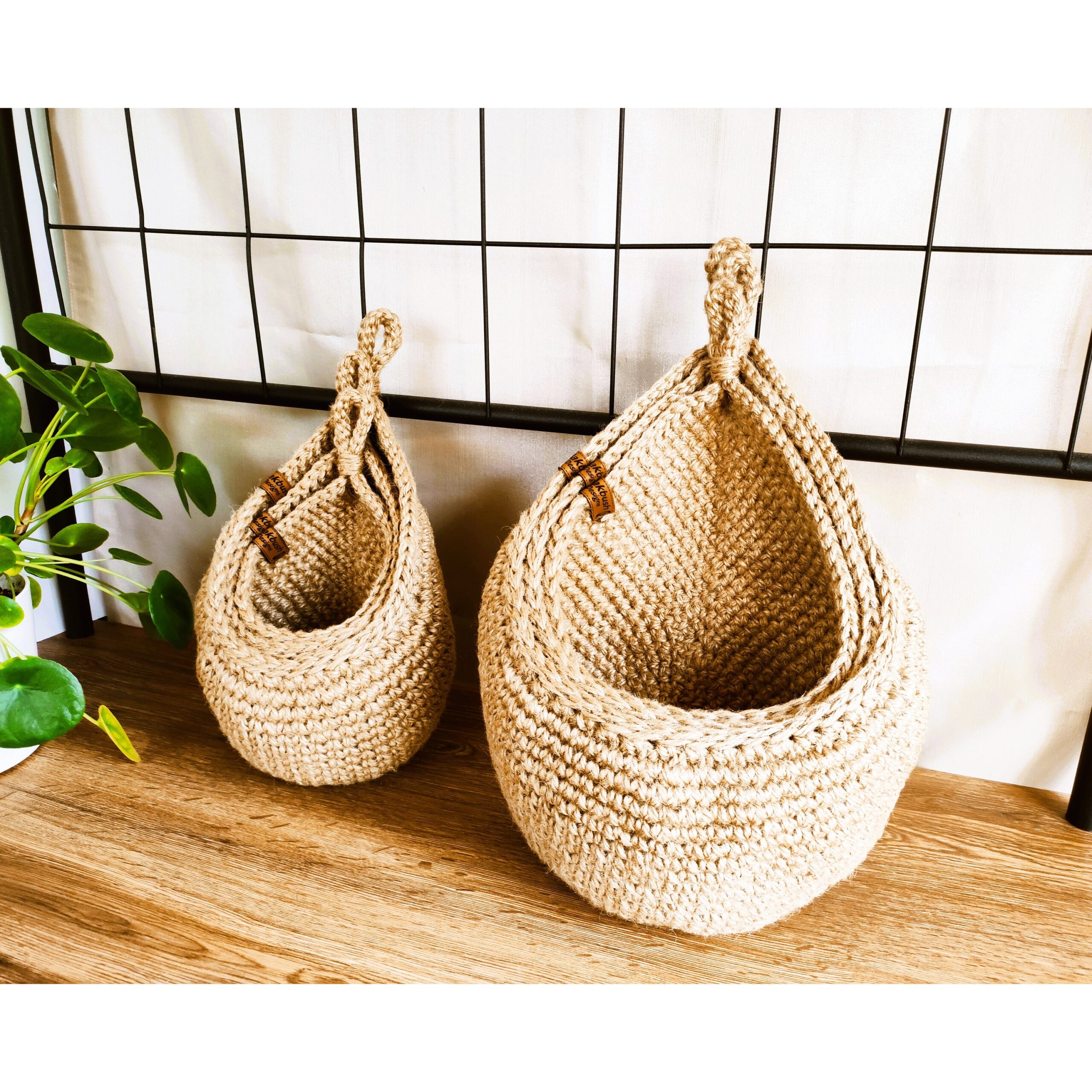 Handmade Jute Wall Hanging Basket – Rustic Farmhouse Storage – Kitchen & Bathroom Organizer - Image 7