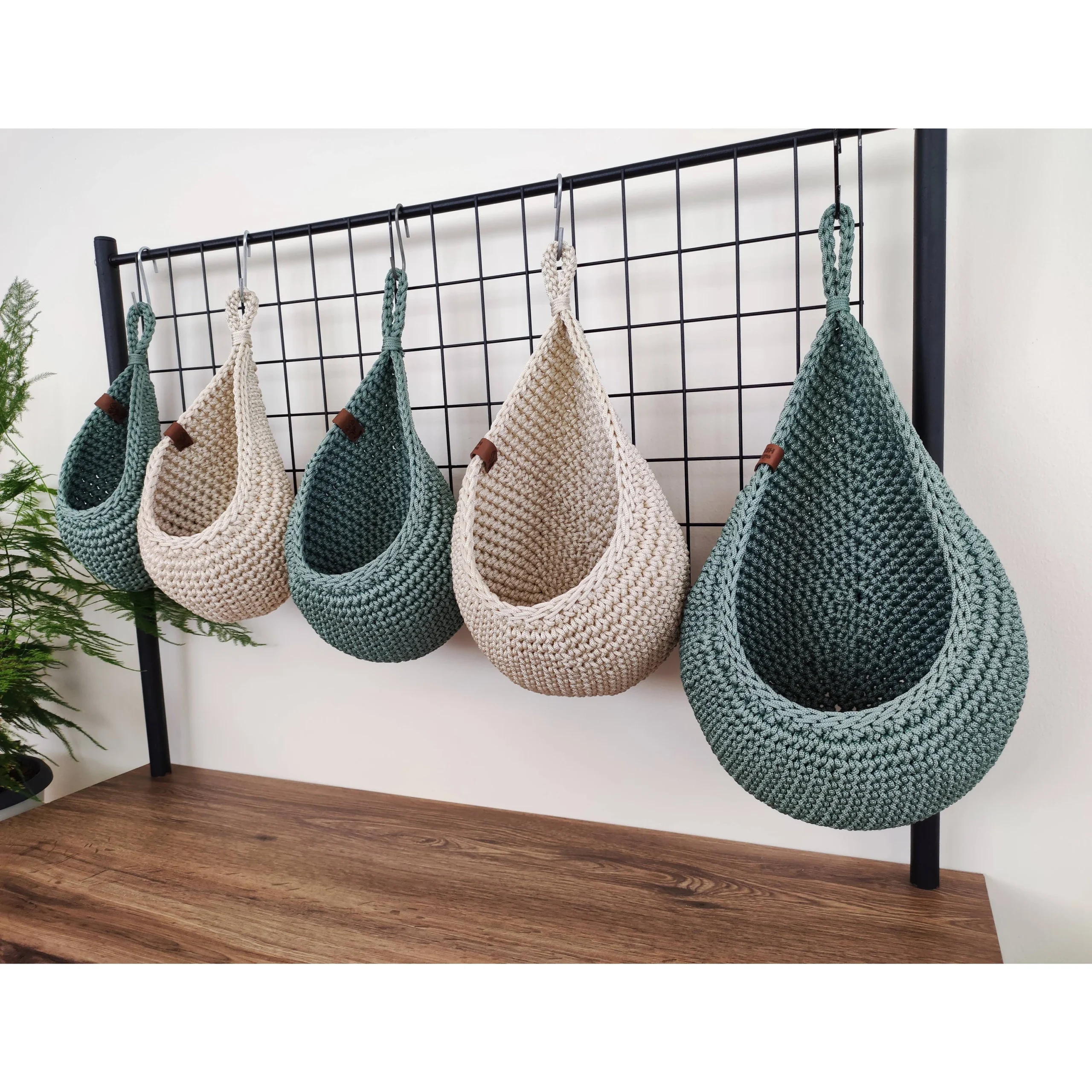 Wall Hanging Basket: Rustic Kitchen Storage - Image 9