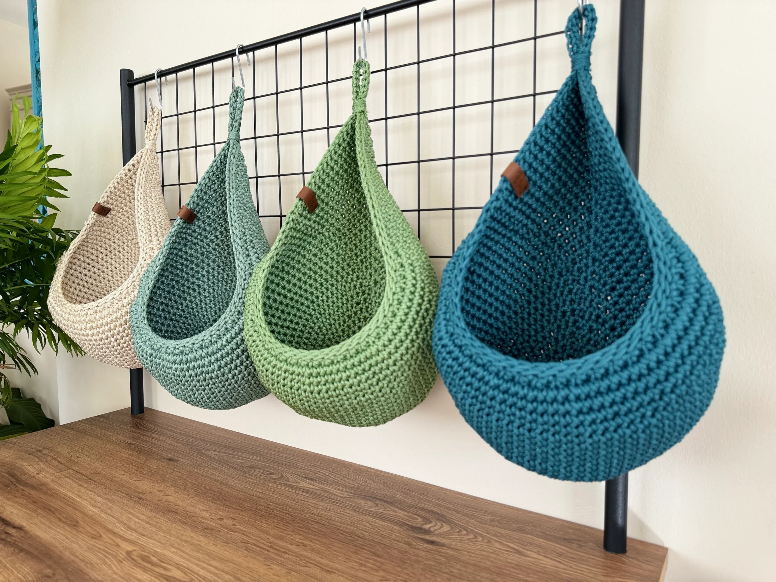 Wall Hanging Basket: Rustic Kitchen Storage - Image 7