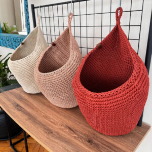 Large Hanging Basket: Polypropylene Yarn Storage for Fruit, Vegetables, Toys