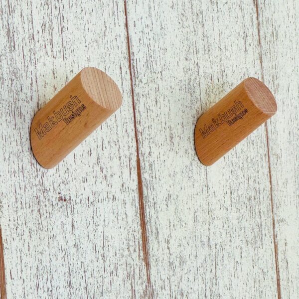 Custom Beech Wood Wall Hooks: Personalized Natural Decor