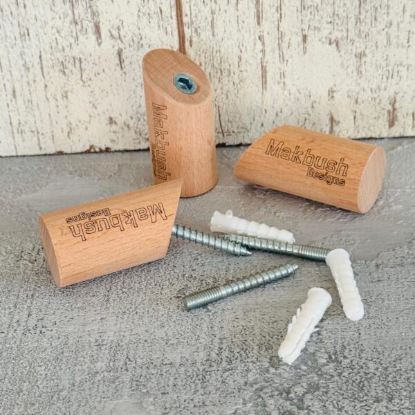 Custom Beech Wood Wall Hooks: Personalized Natural Decor - Image 3